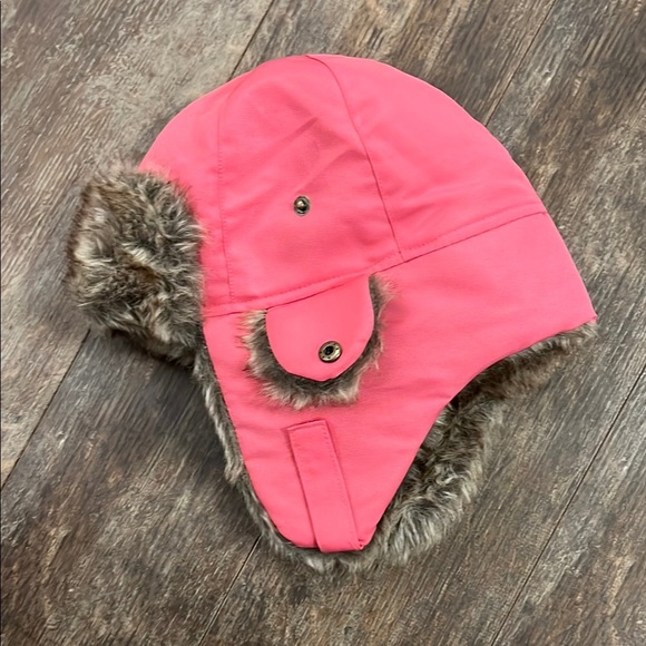 Pink Fur-Lined Kids Winter Hat - Picture 3 of 6
